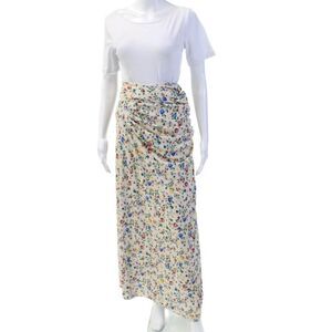 Rabanne Womens Floral Maxi Wrap Skirt Multicolor Size 42